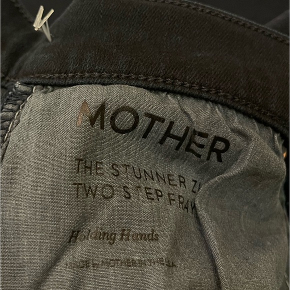 Mother The Stunner Zip Two Step Fray In Holding Hands Size 32 - Picture 6 of 9